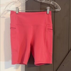 Vibrant Coral Women's Bike Shorts